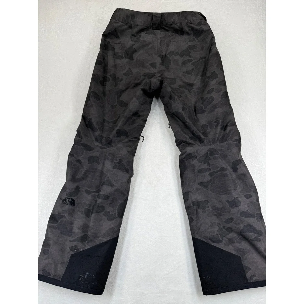 The North Face DryVent Snowboard Pants 32 Grey Camo Waterproof Ski Trousers READ